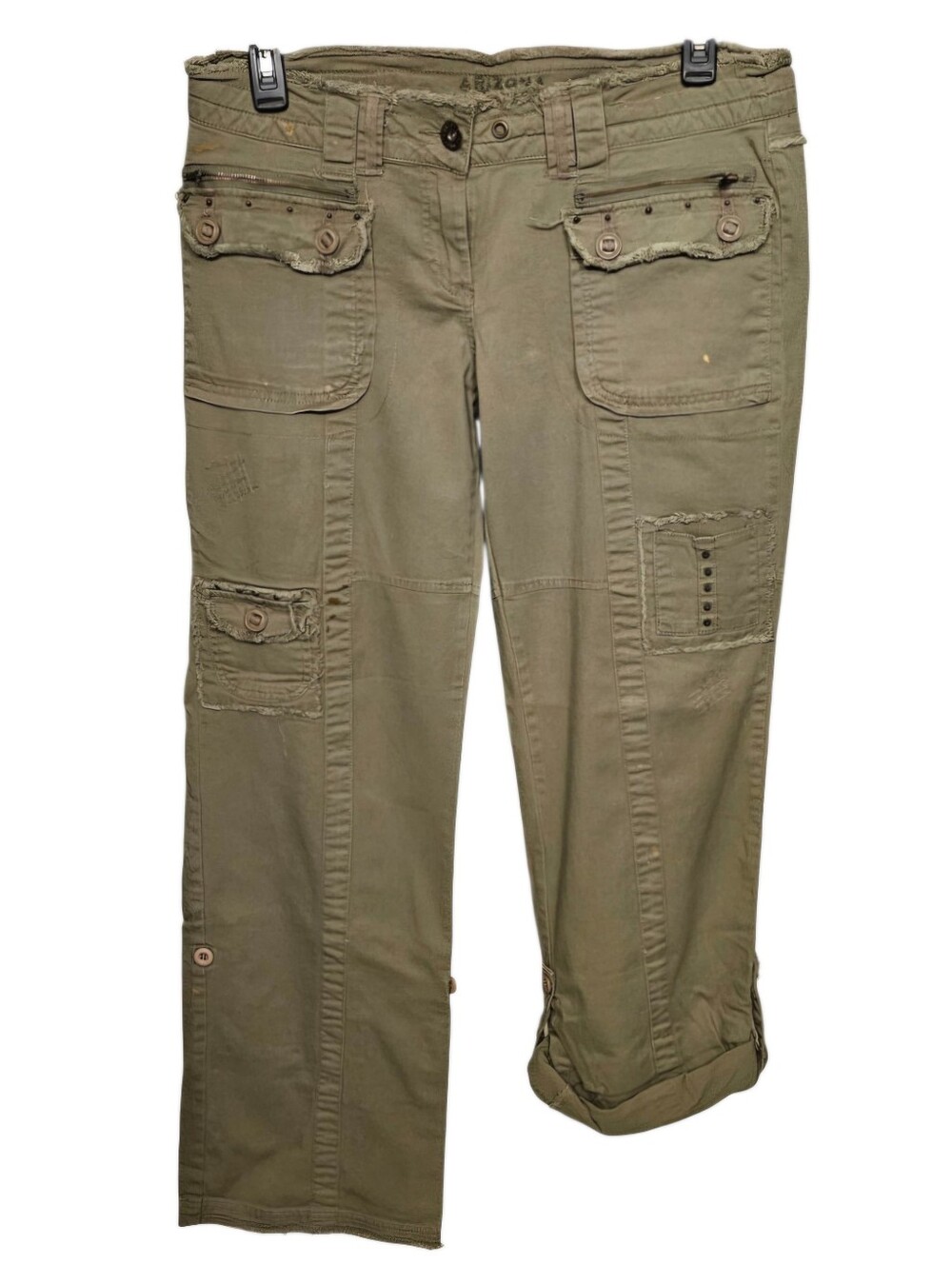 Arizona Jean Company Olive Green Straight-Leg Cargo Pants